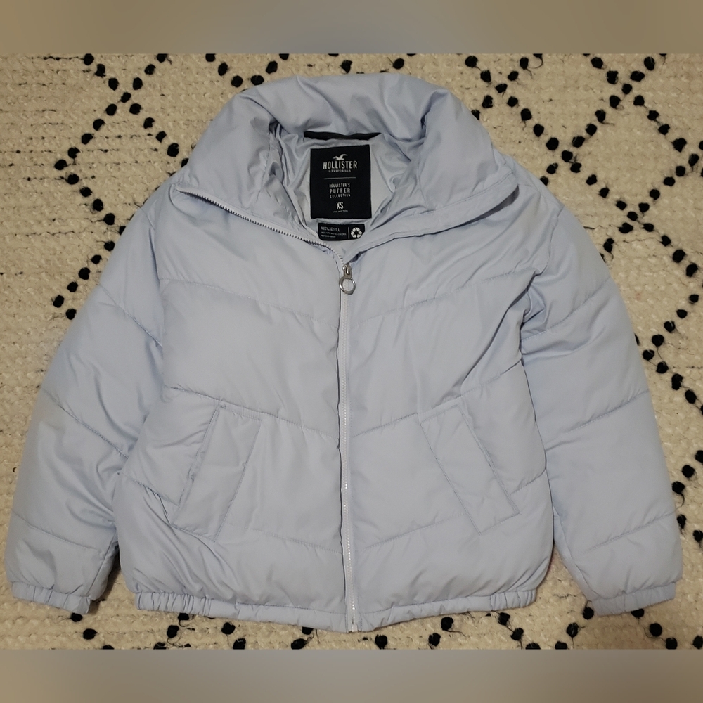 Light Blue Holister Puffer